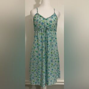 Vintage Y2K 90s Babydoll Slip Dress Polka-dots Grunge Pastel Small Coquette